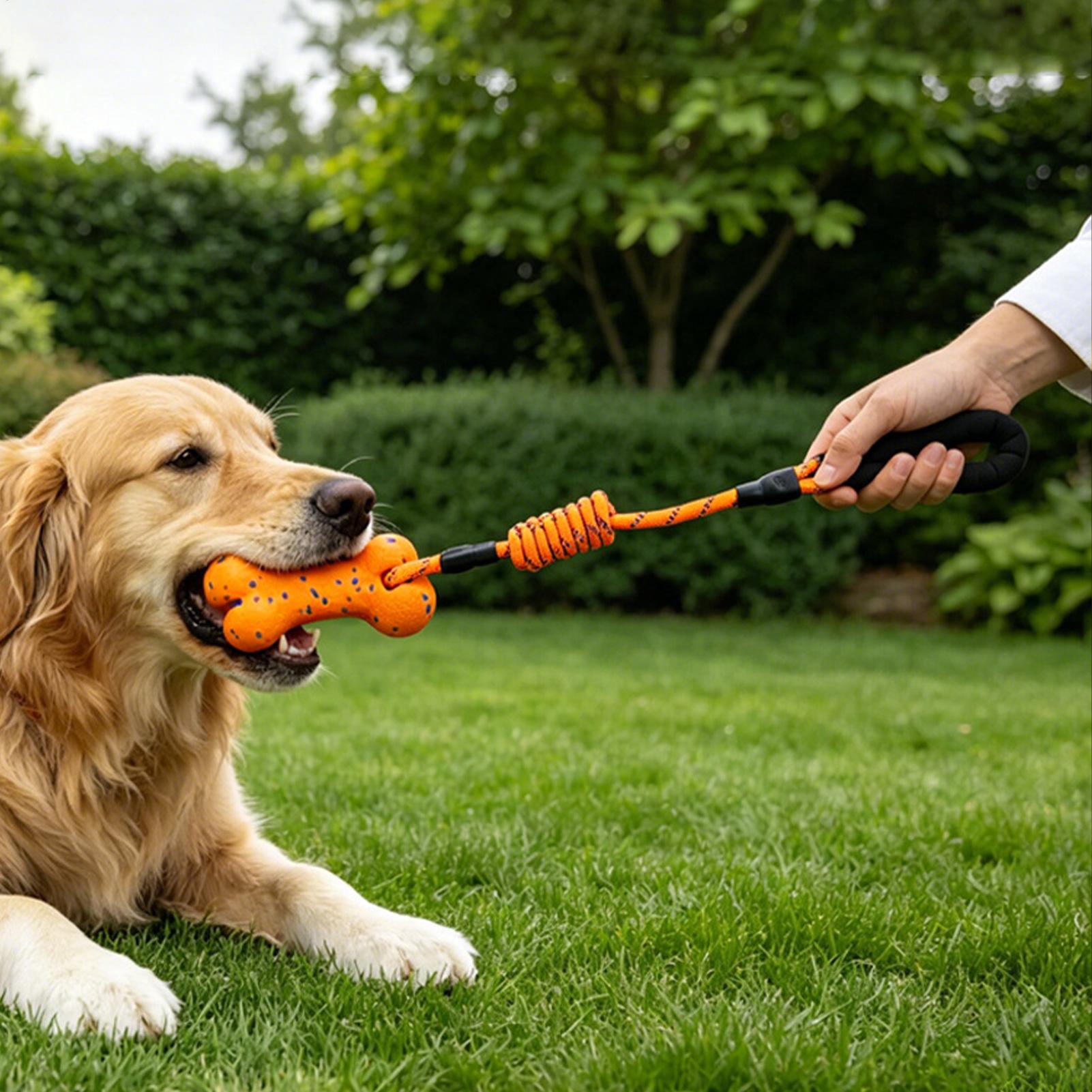 Dog Rope Toy Aggressive Chewers - Hondenspeelgoed van touw, interactief kauwbot, stevig