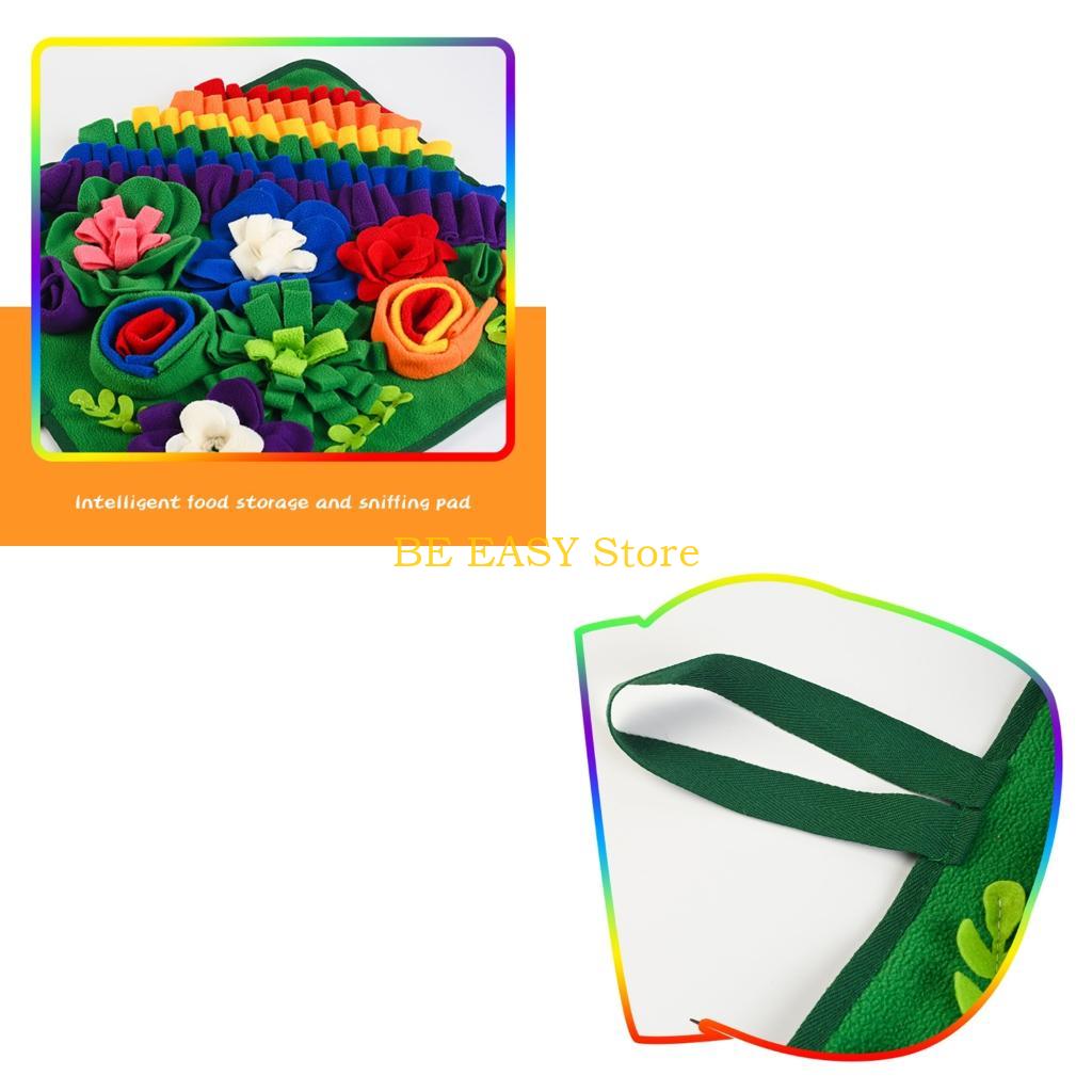 Snuffle Mat For Dogs - E28F Hondentraktatie Dosering Snuffel Kleurrijk Kauwpuzzelspeelgoed