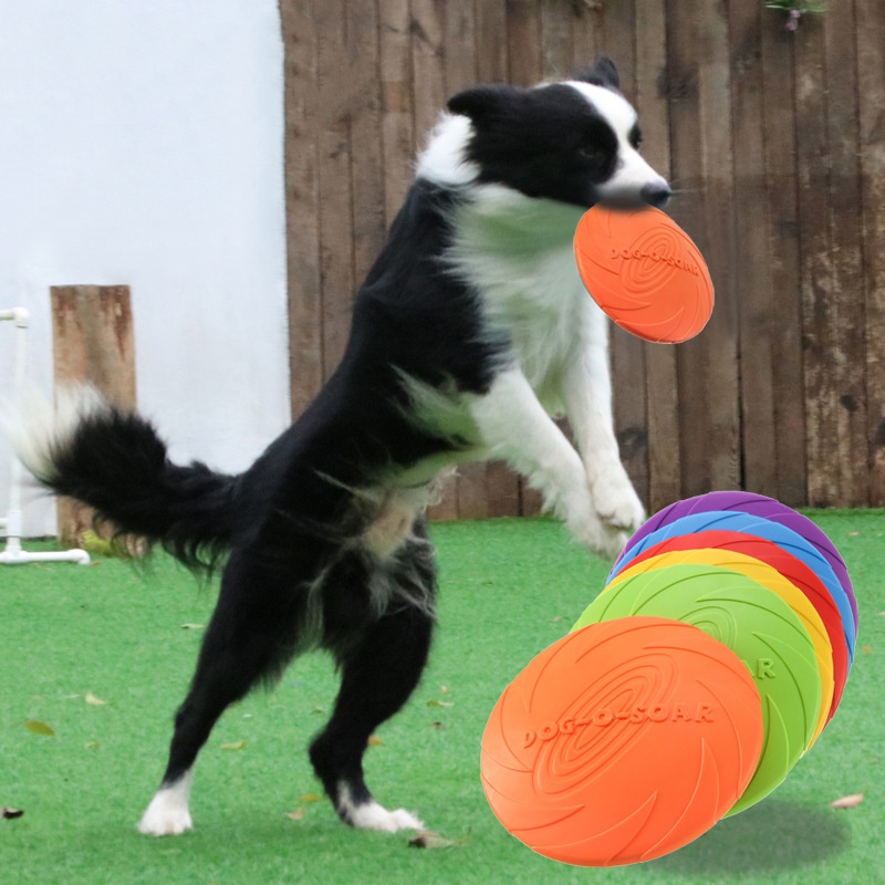 Flying Disc Dog Training Toy - Interactief siliconen vliegend schotel speelgoed voor