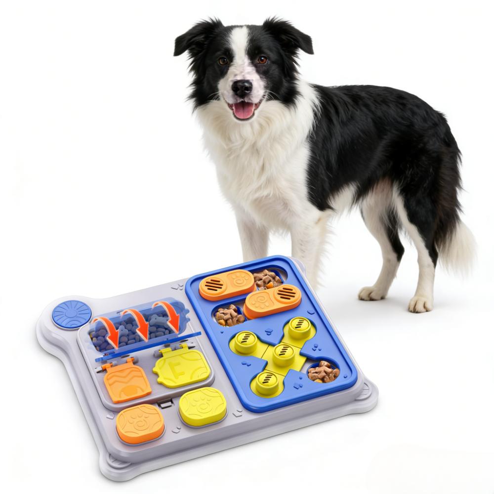 Interactive Squeaky Plush Dog Toy - Hondenpuzzel & voerdispenser - Speelgoed voor